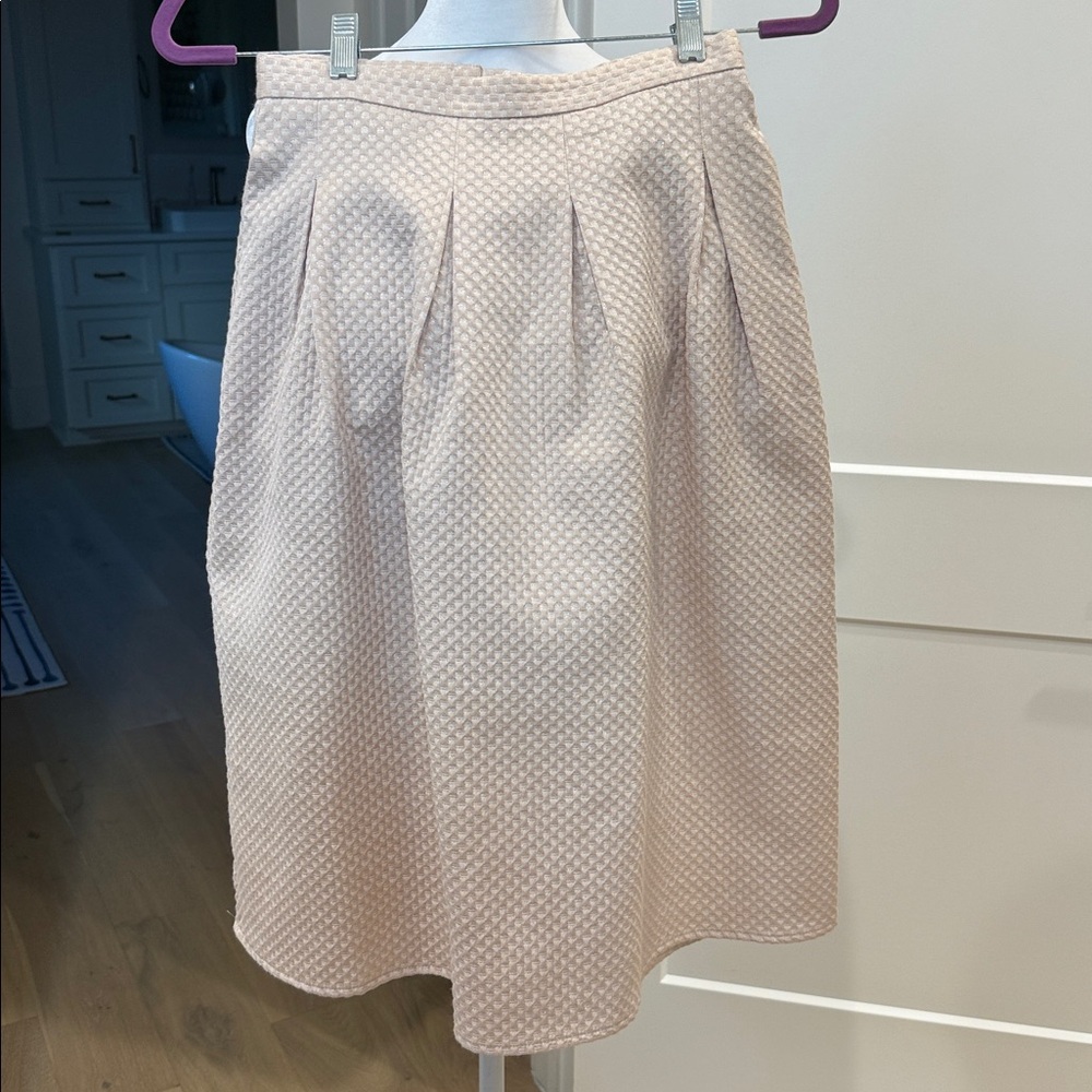 Textured Cream Skirt